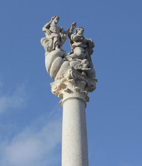 Fototapeta na wymiar Pomnik Trójcy Świętej, Lublana, Słowenia