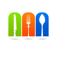 kitchen fork spoon knife logo