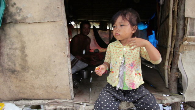 Kids in cambodian slums
