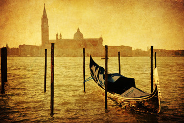 nostalgisch texturierte Ansicht von Venedig