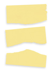 collection of a cardboard pieces on white background