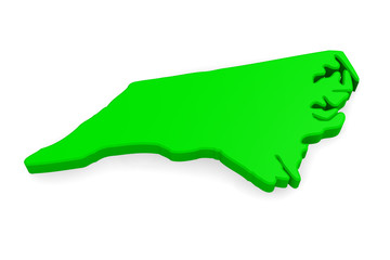 North Carolina 3d map © Andreas Berheide