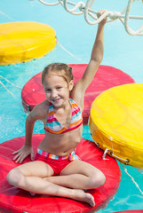 little girl in the waterpark © altanaka