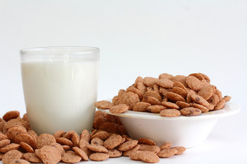 chocolate cereal, Macro closeup for design work