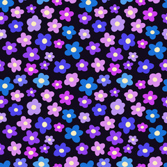 Seamless pattern with blossoms
