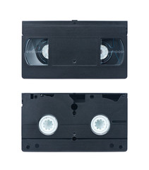 Obraz premium Video cassettes isolated on white background. Video tape