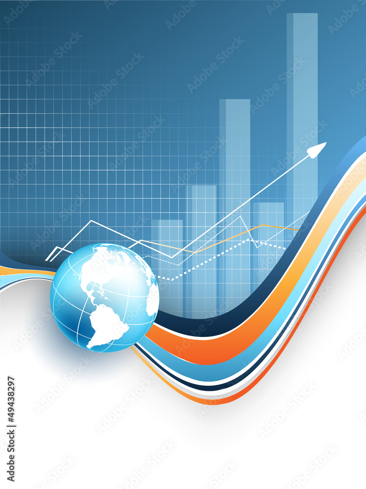 Poster abstract vector statistic backdrop with bar graphs. eps10