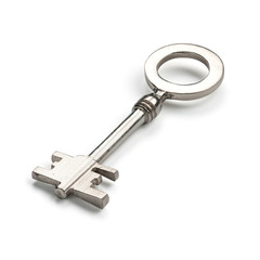Silver Vintage Key - 49438285