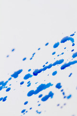 Blue splatter