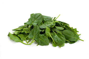 Stack of  fresh spinach