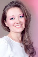 Fototapeta premium frau haare locken