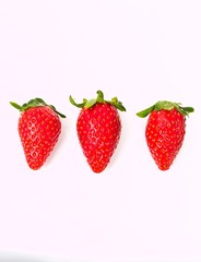 Fresh strawberry Isolated on white background