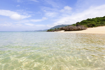 Clear Waters around Tropical Island