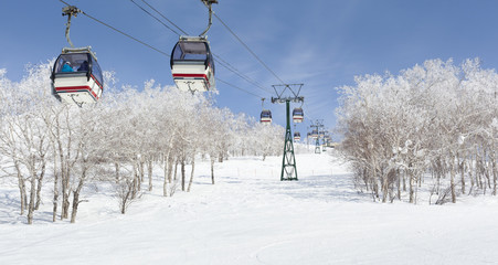 Fototapeta na wymiar Gondola Ski Lift