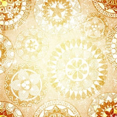 Grunge vintage design with ethnic elements