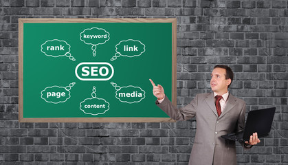 chart seo on desk