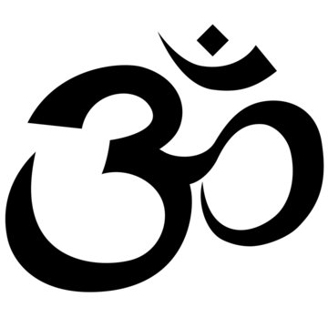 Hindu symbol outline