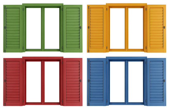 Fototapeta colorful windows