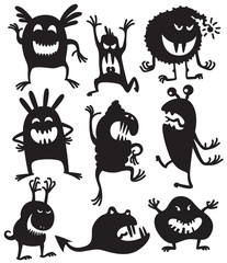 Silhouettes monsters