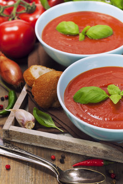 Traditional tomato soup