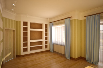 classic interior,  empty interior