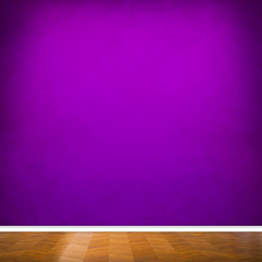 Old Interior Design With Vintage Grunge Wallpaper