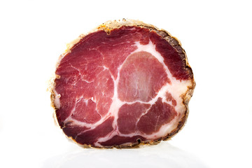 Piece of Italian Capocollo (Cured Pork Shoulder)