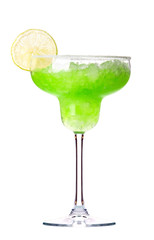 alcoholic cocktail  with umbrella and tube