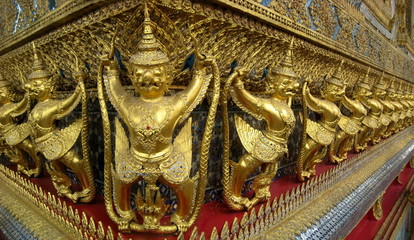 Garudas at  Temple of the Emerald Buddha in Bangkok