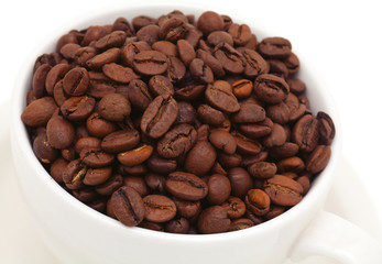 coffee beans in cup