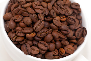 coffee beans in cup