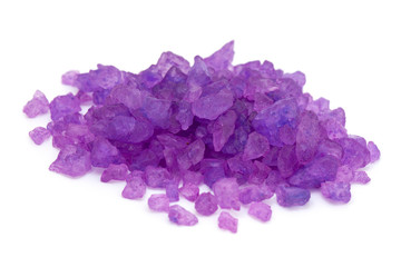 Obraz premium lavender salt isolated on white