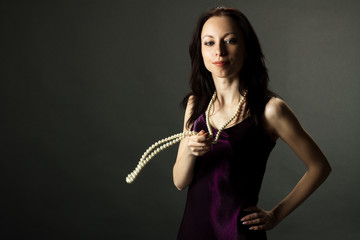 portrait of lovely woman