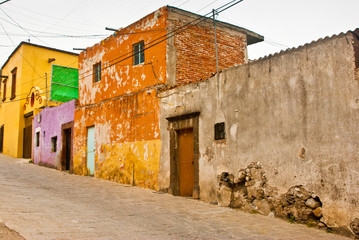 Fototapeta na wymiar Meksykańska Domy Grunge