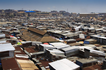The Kejetia market in Kumasi - wide