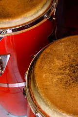 Set of caribbean conga drums