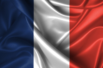 Wavy Flag of France