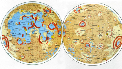 Old Soviet map of the Moon 1967