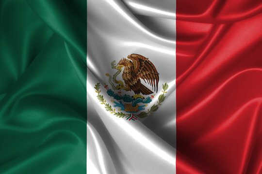 Wavy Flag of Mexico