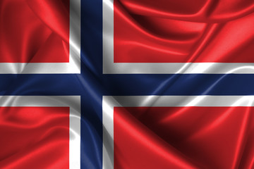 Wavy Flag of Norway