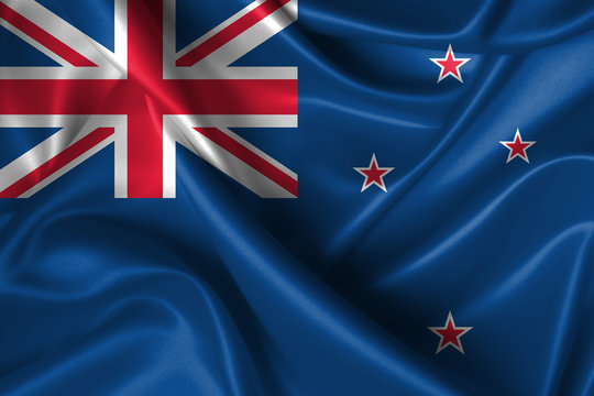 Wavy Flag of New Zealand