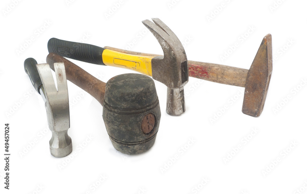 Wall mural hammers tool collection set