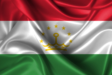 Wavy Flag of Tajikistan