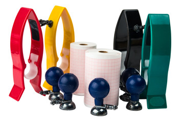 Set of electrodes isolated