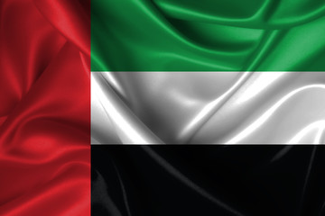Wavy Flag of United Arab Emirates