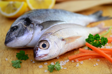 Fische, Gemüse