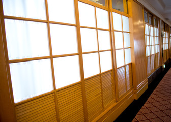 lobby in a hotel