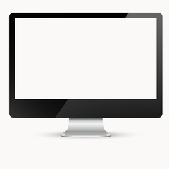 Computer monitor with blank screen