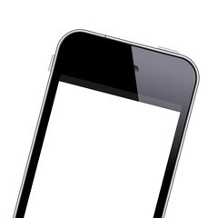 Modern mobile phone close-up shot