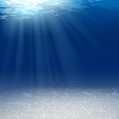 Vector Illustration of an Underwater Background